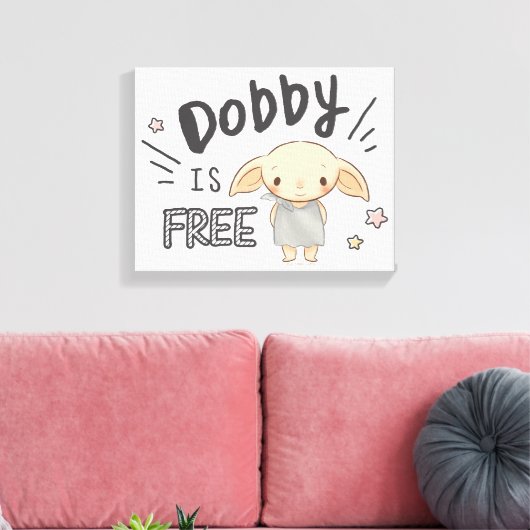 Dobby is vrij canvas afdruk (Insitu (Woonkamer))