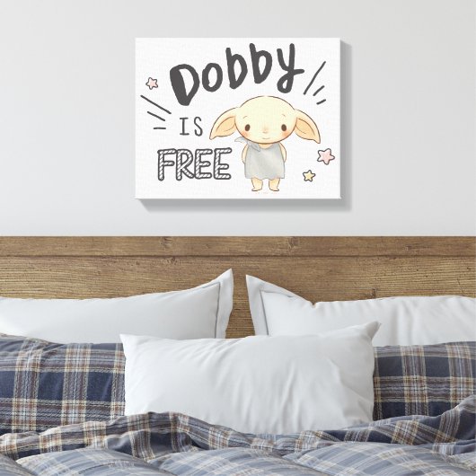 Dobby is vrij canvas afdruk (Insitu (Slaapkamer))