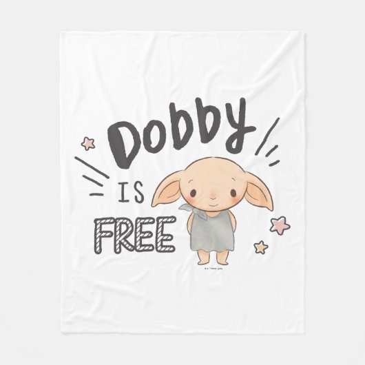 Dobby is vrij fleece deken (Voorkant)