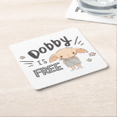 Dobby is vrij kartonnen onderzetters (Schuin)