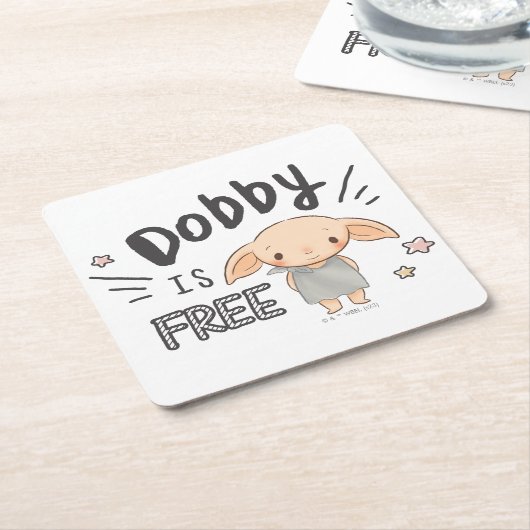 Dobby is vrij kartonnen onderzetters (Schuin)