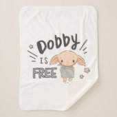 Dobby is vrij sherpa deken (Voorkant)
