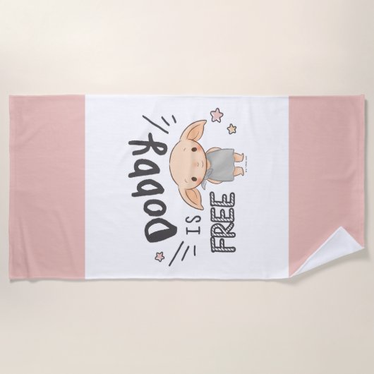 Dobby is vrij strandlaken (Voorkant)