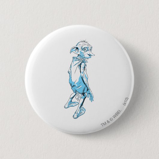 Dobby kijkt uit 1 ronde button 5,7 cm (Voorkant)