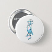 Dobby kijkt uit 1 ronde button 5,7 cm (Voorkant /achterkant)