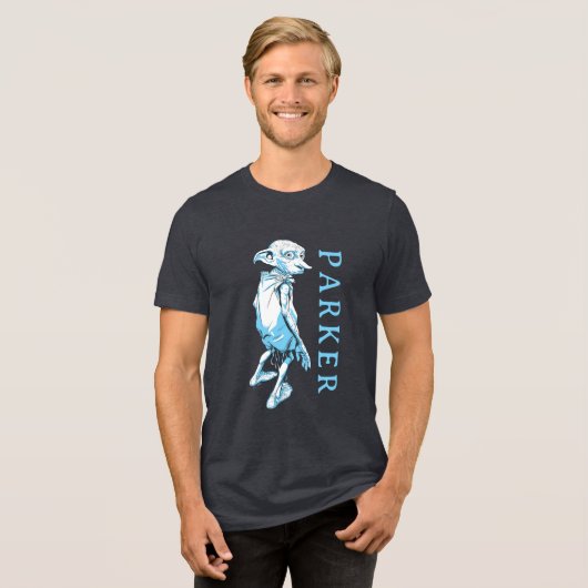 Dobby Looking Over Magical Tri-Blend Shirt (Voorkant volledig)