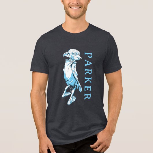 Dobby Looking Over Magical Tri-Blend Shirt (Voorkant)