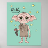 Dobby Watercolor Character Art Poster (Voorkant)