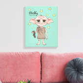 Dobby Watercolor Karakter Kunst Canvas Afdruk (Insitu (Woonkamer))