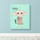 Dobby Watercolor Karakter Kunst Canvas Afdruk (Insitu (Houten vloer))