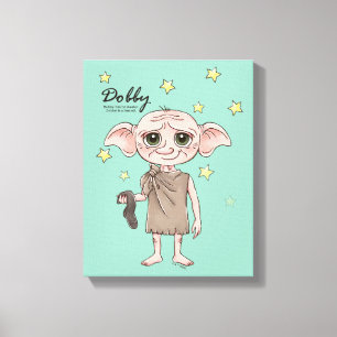 Dobby Watercolor Karakter Kunst Canvas Afdruk