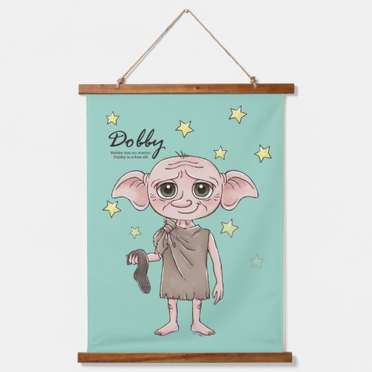 Dobby Watercolor Karakter Kunst Hangend Wandkleed (Voorkant)