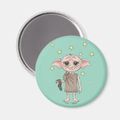 Dobby Watercolor Karakter Kunst Magneet (Voorkant / Achterkant)