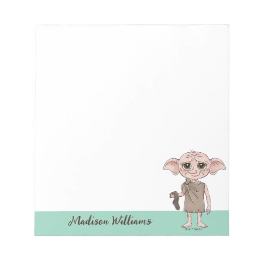 Dobby Watercolor Karakter Kunst Notitieblok (Voorkant)