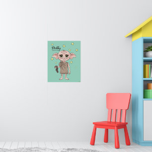 Dobby Watercolor Karakter Kunst Poster
