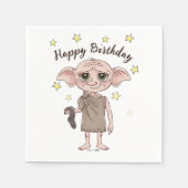 Dobby Watercolor Karakter Kunst Servet (Voorkant)