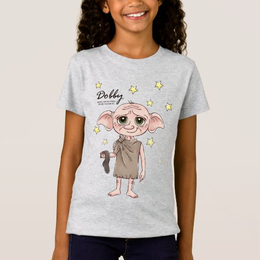 Dobby Watercolor Karakter Kunst T-shirt (Voorkant)