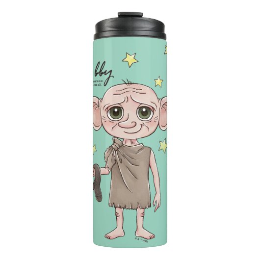 Dobby Watercolor Karakter Kunst Thermosbeker (Voorkant)