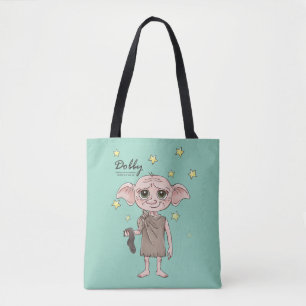 Dobby Watercolor Karakter Kunst Tote Bag