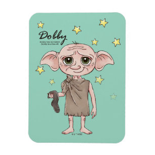 Dobby-watercolor karakterkunst magneet