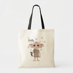 Dobby-watercolor karakterkunst tote bag