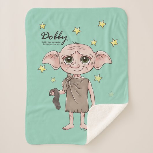 Dobby-watercolorakterkunst Sherpa Deken (Voorkant)