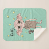 Dobby-watercolorakterkunst Sherpa Deken (Voorkant (horizontaal))