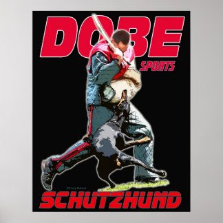 Dobe Sport Schutzhund-ontwerp Poster