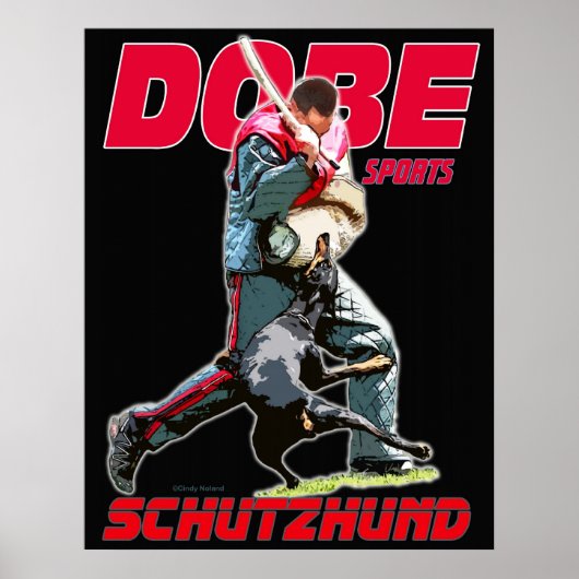 Dobe Sport Schutzhund-ontwerp Poster (Voorkant)