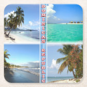 DOBeach - Zee Uitzicht - Panorama Kartonnen Onderzetters (Voorkant)