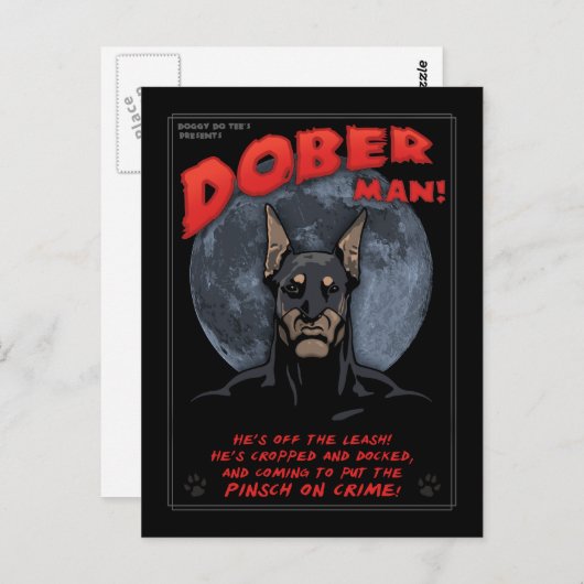 Dober Man! Briefkaart (Voorkant / Achterkant)
