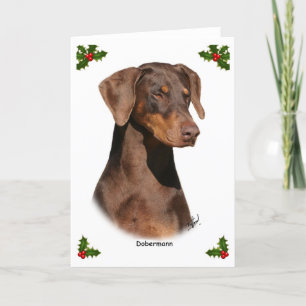 Doberman 9Y381D-162 Feestdagen Kaart
