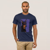 Doberman AA t-shirt marine (Voorkant volledig)