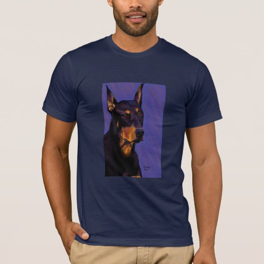 Doberman AA t-shirt marine (Voorkant)