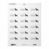 Doberman adreslabel etiket (Full Sheet)