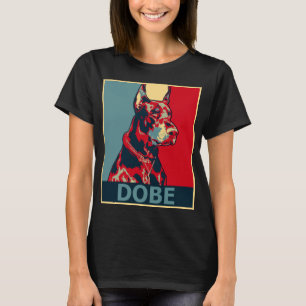 Doberman Aesthetische Dog Portrait Dobe Hope style T-shirt