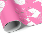 Doberman Baby shower Dog Cadeaupapier (Rol Hoek)