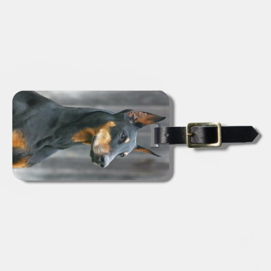 Doberman Bagagelabel (Voorkant horizontaal)