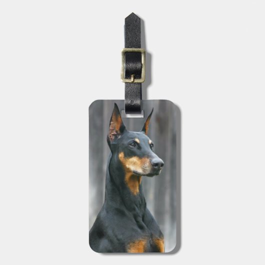 Doberman Bagagelabel (Voorkant verticaal)