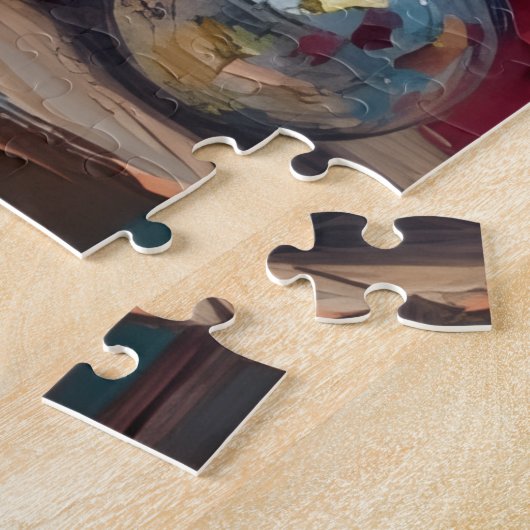 Doberman Balancing Act Christmas Candy Cane Hat Legpuzzel (Zijkant)