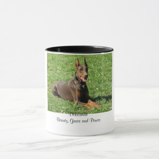 Doberman:  Beauty, Grace en Power Mok (Midden)