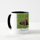 Doberman:  Beauty, Grace en Power Mok (Voorkant links)