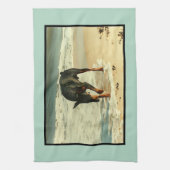 Doberman bij het Afbeelding voor het verven van he Theedoek (Verticaal)