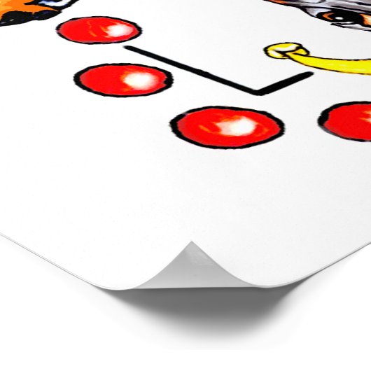 Doberman Black Joker Poster (Hoek)