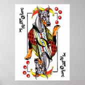 Doberman Black Joker Poster (Voorkant)