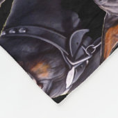 Doberman Blanket Custom Doberman Dog Art Blanket Fleece Deken (Hoek)