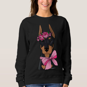 Doberman Bloemenmeisje Trui