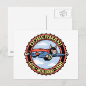 Doberman. Briefkaart (Voorkant / Achterkant)