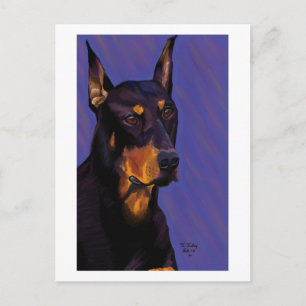 Doberman briefkaart
