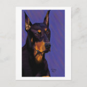 Doberman briefkaart (Voorkant)